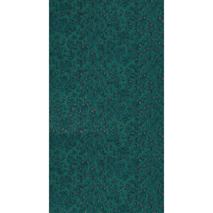 Felis Teal/Rose Gold by Clarke And Clarke Designer Wallcovering WILDERIE BY EMMA J SHIPLEY FOR C&C NON WOVEN - 100% United Kingdom Horizontal: 0 and Vertical: 10.24 21 - Swanky Fabrics -