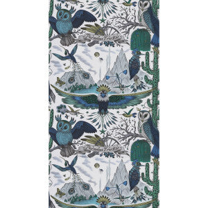 Frontier Blue by Clarke And Clarke Designer Wallcovering