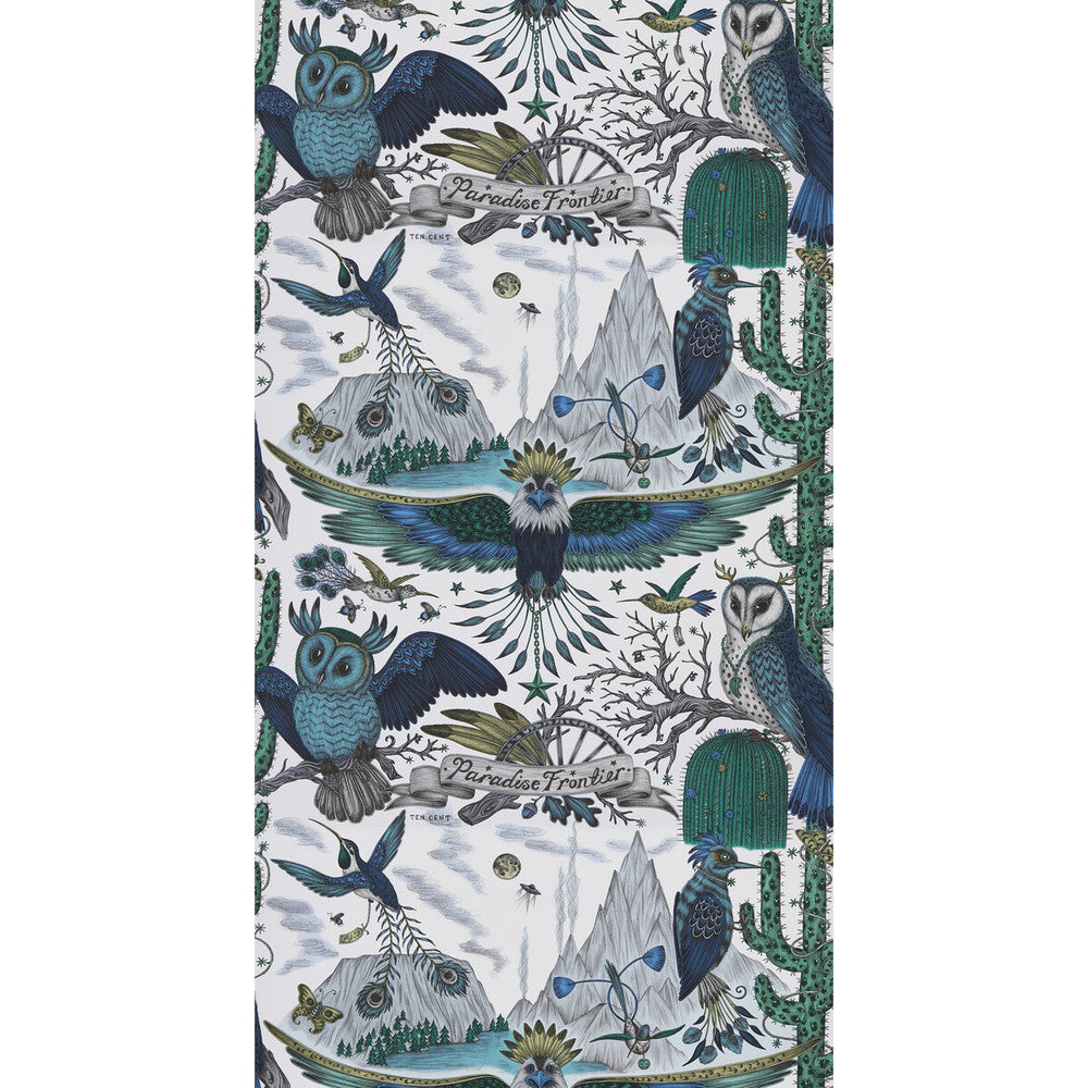 Frontier Blue by Clarke And Clarke Wallcovering Clarke And Clarke Wallcovering Frontier Blue Wallcovering WILDERIE BY EMMA J SHIPLEY FOR C&C NON WOVEN - 100% United Kingdom </p><p>Repeat: H: 0, V: 20.48 21 - Fabric Carolina -