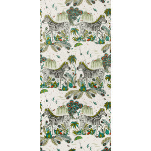 Lost World Green by Clarke And Clarke Designer Wallcovering