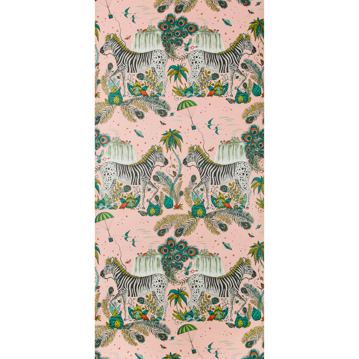 Lost World Pink by Clarke And Clarke Designer Wallcovering WILDERIE BY EMMA J SHIPLEY FOR C&C NON WOVEN - 100% United Kingdom Horizontal: 0 and Vertical: 27.01 21 - Swanky Fabrics -