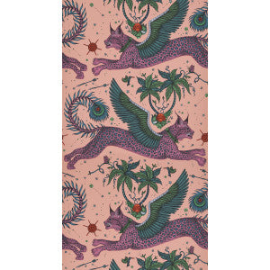 Lynx Coral by Clarke And Clarke Designer Wallcovering