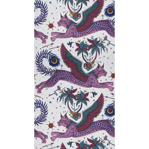 Lynx Magenta by Clarke And Clarke Designer Wallcovering
