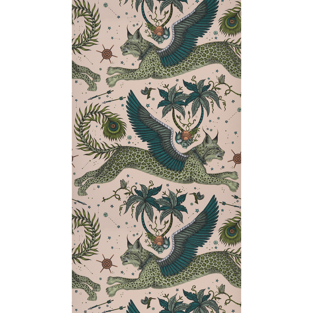 Lynx Pink by Clarke And Clarke Wallcovering Clarke And Clarke Wallcovering Lynx Pink Wallcovering WILDERIE BY EMMA J SHIPLEY FOR C&C NON WOVEN - 100% United Kingdom </p><p>Repeat: H: 0, V: 25.24 21 - Fabric Carolina -