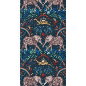 Zambezi Navy by Clarke And Clarke Designer Wallcovering