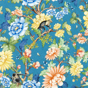 Sapphire Garden Wp Sapphire by Clarke And Clarke Designer Wallcovering