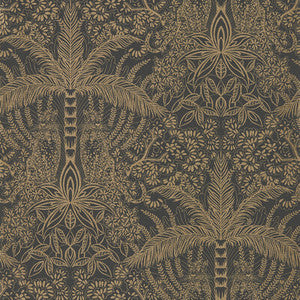 Leopardo Copper/Midnight Wp by Clarke And Clarke Designer Wallcovering
