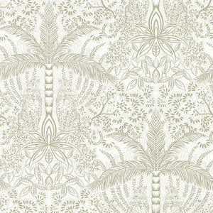 Leopardo Gold/Ivory Wp by Clarke And Clarke Designer Wallcovering