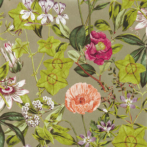 Passiflora Mulberry/Gilver Wp by Clarke And Clarke Designer Wallcovering