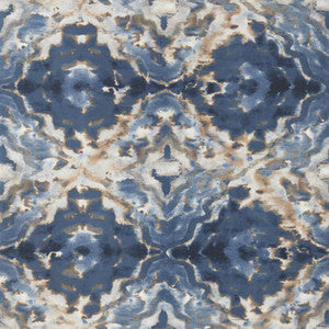 Aqueous Midnight/Spice Wp by Clarke And Clarke Designer Wallcovering