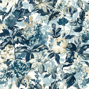 Lilum Denim Ivory Wp W0158/01.CAC.0 By Clarke And Clarke Designer Wallcovering