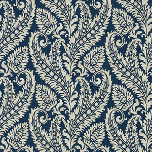 Regale Denim Wp W0161/01.CAC.0 By Clarke And Clarke Designer Wallcovering