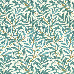 Willow Boughs Teal Wp W0172/05.CAC.0 By Clarke And Clarke Designer Wallcovering