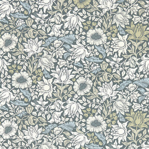 Mallow Slate Wp W0173/01.CAC.0 By Clarke And Clarke Designer Wallcovering