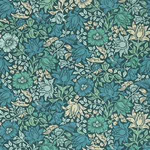 Mallow Teal Wp W0173/02.CAC.0 By Clarke And Clarke Designer Wallcovering