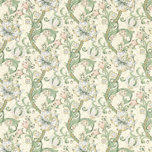 Golden Lily Linen Wp W0174/01.CAC.0 By Clarke And Clarke Designer Wallcovering