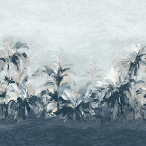 Alberi Midnt/Lin Banner Wp W0176/01.CAC.0 By Clarke And Clarke Designer Wallcovering