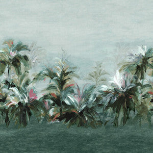 Alberi Teal/Fuch Banner W0176/02.CAC.0 By Clarke And Clarke Designer Wallcovering