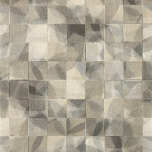 Impatto Charcoal/Linen Wp W0182/01.CAC.0 By Clarke And Clarke Designer Wallcovering