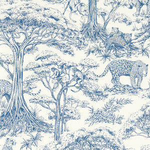 Kisumu Caribbean Wp W0185/01.CAC.0 By Clarke And Clarke Designer Wallcovering