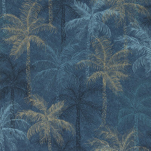 Palmyra Midnight Wp W0189/02.CAC.0 By Clarke And Clarke Designer Wallcovering