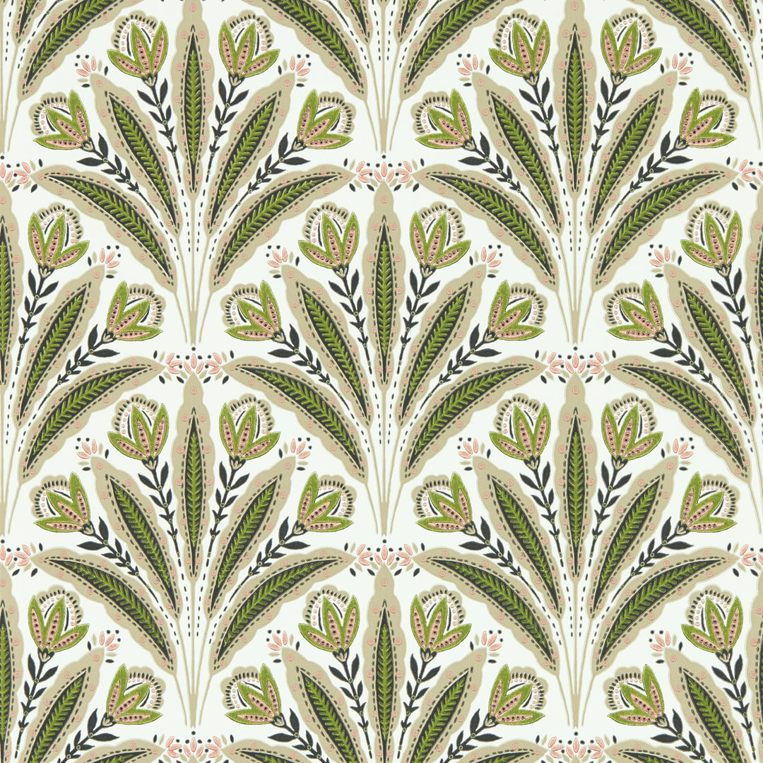 Attingham - Sage Blush Wp W0193/04.CAC.0 by Clarke & Clarke Designer Wallcovering
