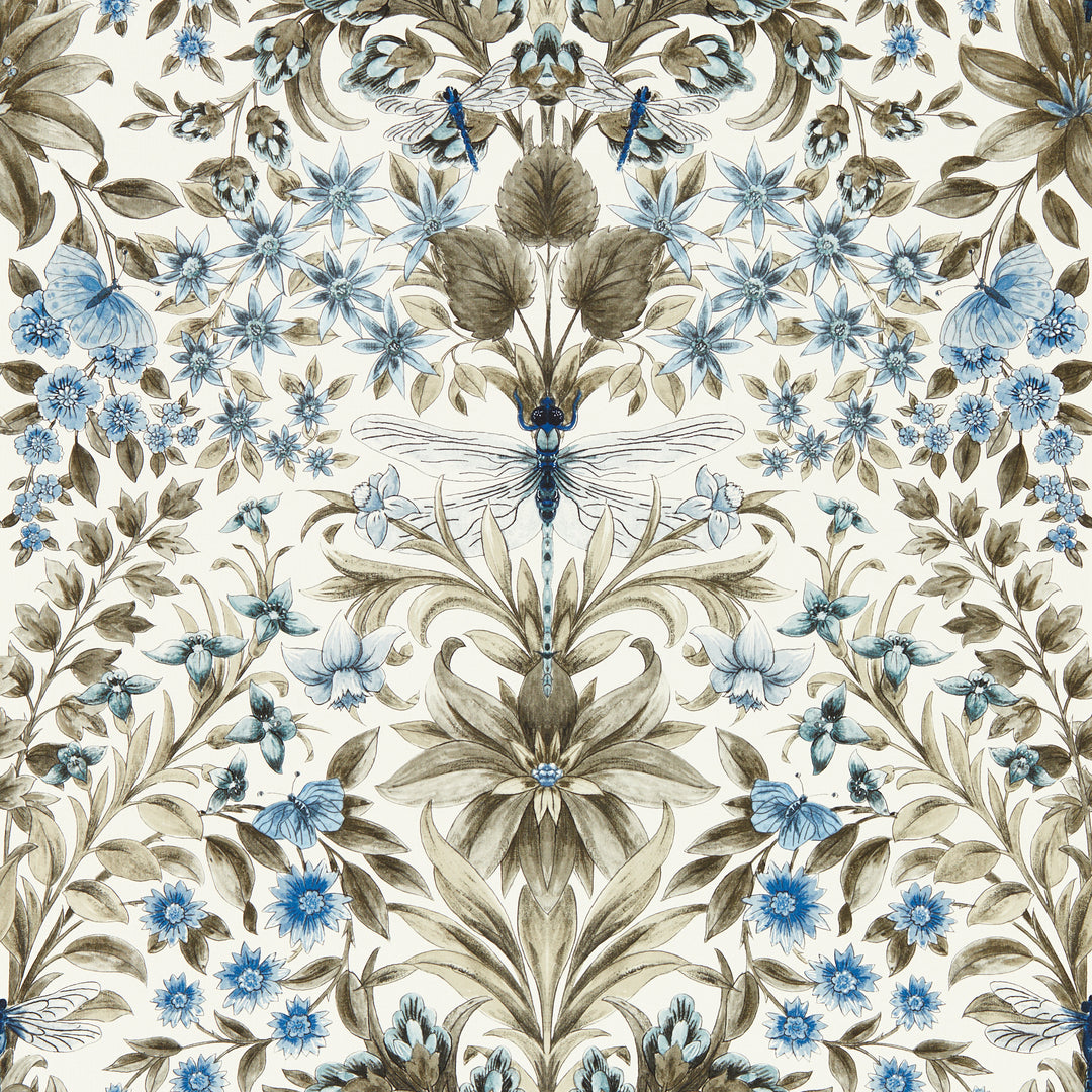 Mirabell - Denim Wp W0196/01.CAC.0 by Clarke & Clarke Designer Wallcovering