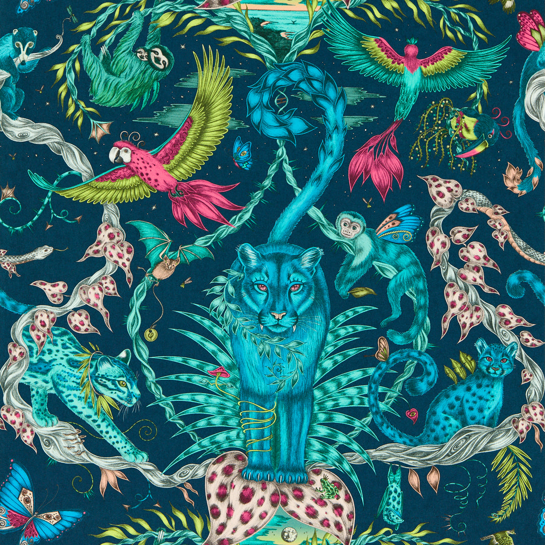 Bosque Dreams - Navy Wp W0213/03.CAC.0 by Clarke & Clarke Designer Wallcovering