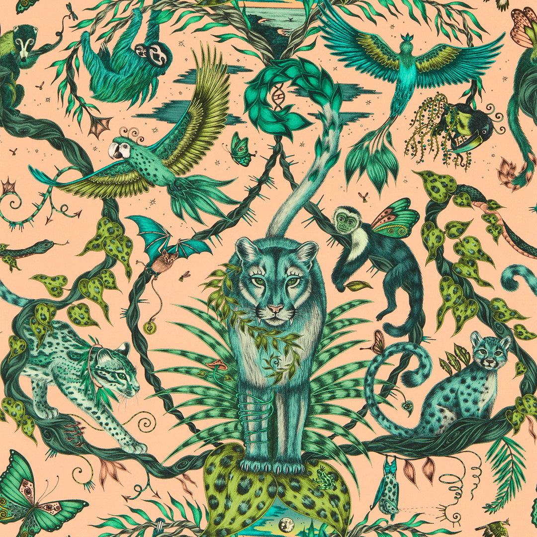 Bosque Dreams - Pink Wp W0213/04.CAC.0 by Clarke & Clarke Designer Wallcovering