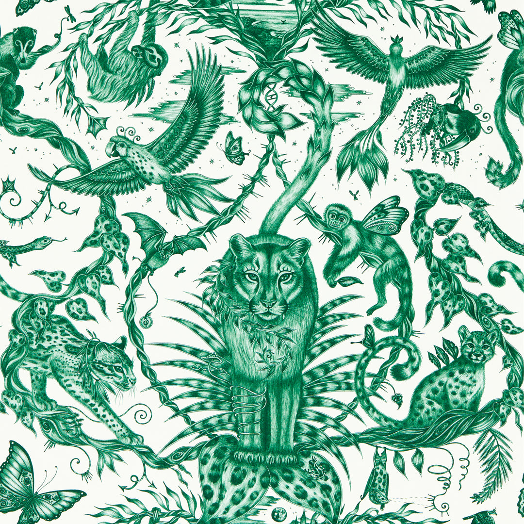 Bosque Dreams - Seafoam Wp W0213/05.CAC.0 by Clarke & Clarke Designer Wallcovering