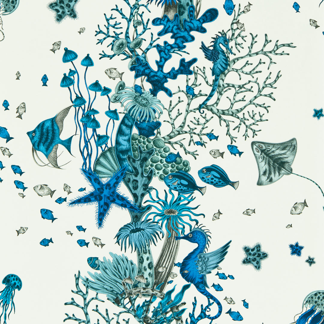 Seaforest - Blue Wp W0218/02.CAC.0 by Clarke & Clarke Designer Wallcovering