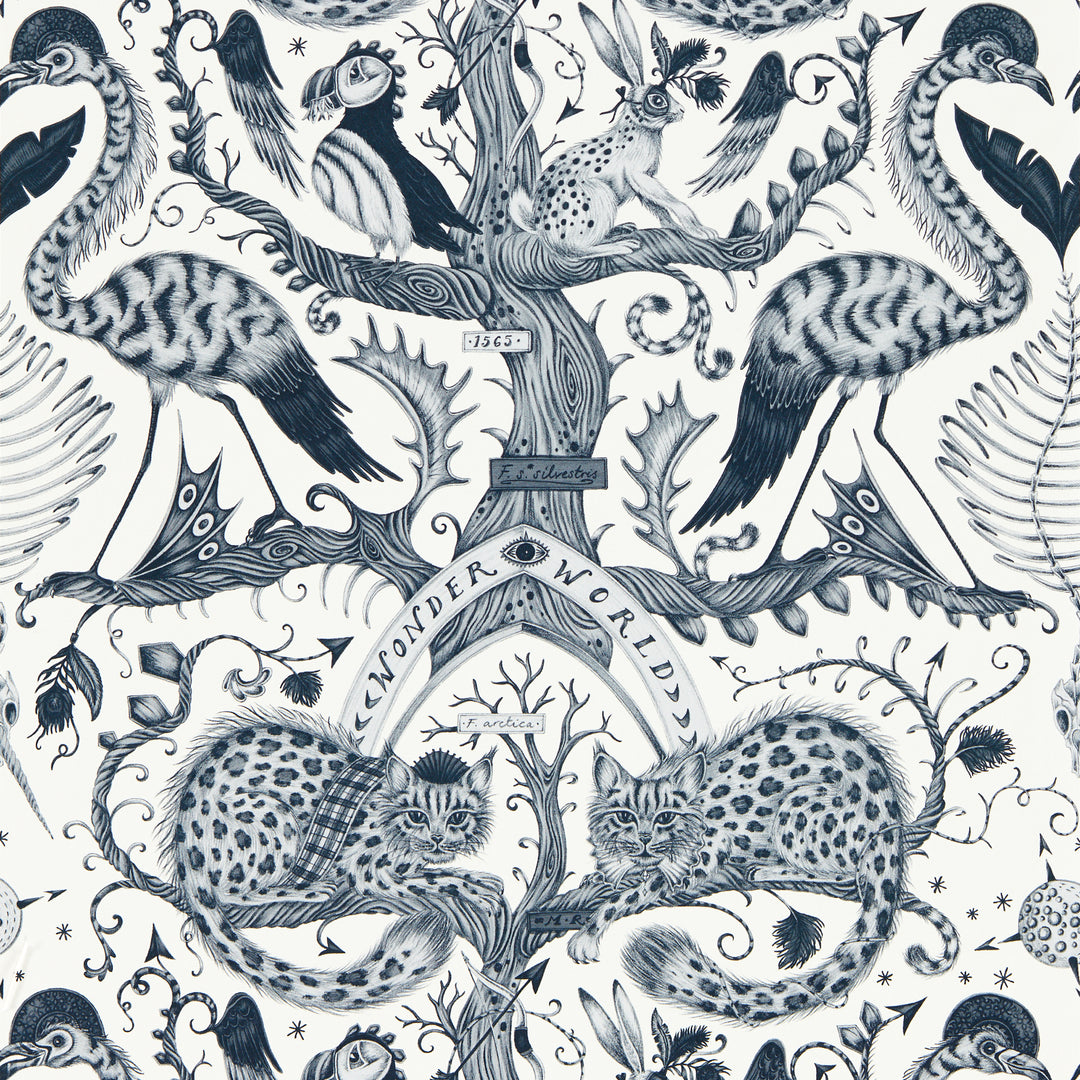 Wonder World - Mono Wp W0219/02.CAC.0 by Clarke & Clarke Designer Wallcovering