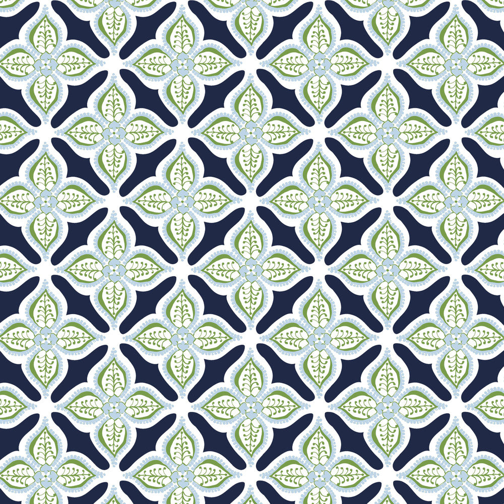 W03Vl-1 Glimmer Navy Wallpaper by Aoc Designer Wallpaper HERITAGE WALLPAPER 100%PA USA Horizontal: 4.5 and Vertical: 4.5 27 in - Swanky Fabrics -