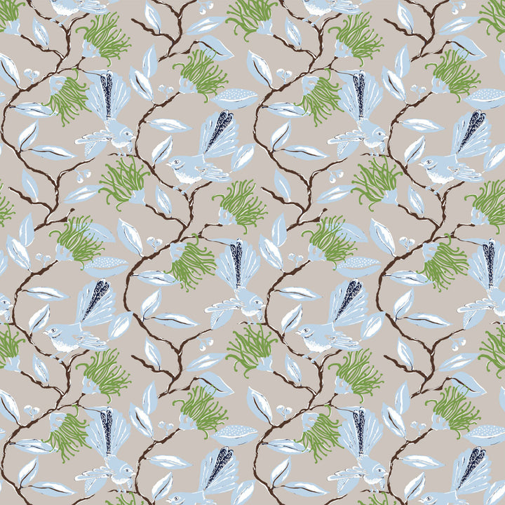 W05Vl-4 Onlooker Grey Wallpaper by Aoc Designer Wallpaper HERITAGE WALLPAPER 100%PA USA Horizontal: 21 and Vertical: 13.5 27 in - Swanky Fabrics -