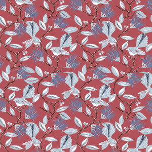 W05Vl-5 Onlooker Red Wallpaper by Aoc Designer Wallcovering