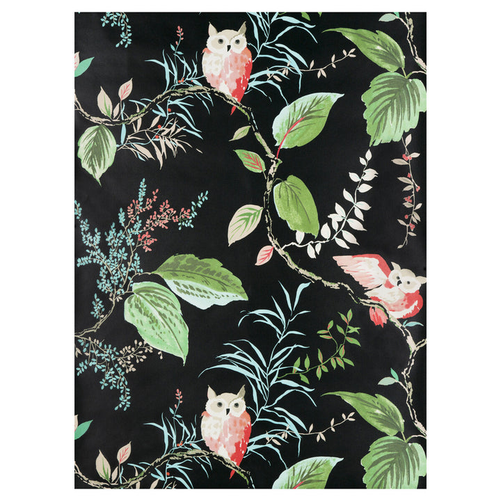 Owlish Black by Kravet Design Designer Wallcovering KATE SPADE WHIMSIES PAPER - 100% United States Horizontal: 27 and Vertical: 27 27 - Swanky Fabrics -