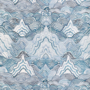 Shangri La Wp Indigo W4150.550.0 By Kravet Couture Designer Wallcovering