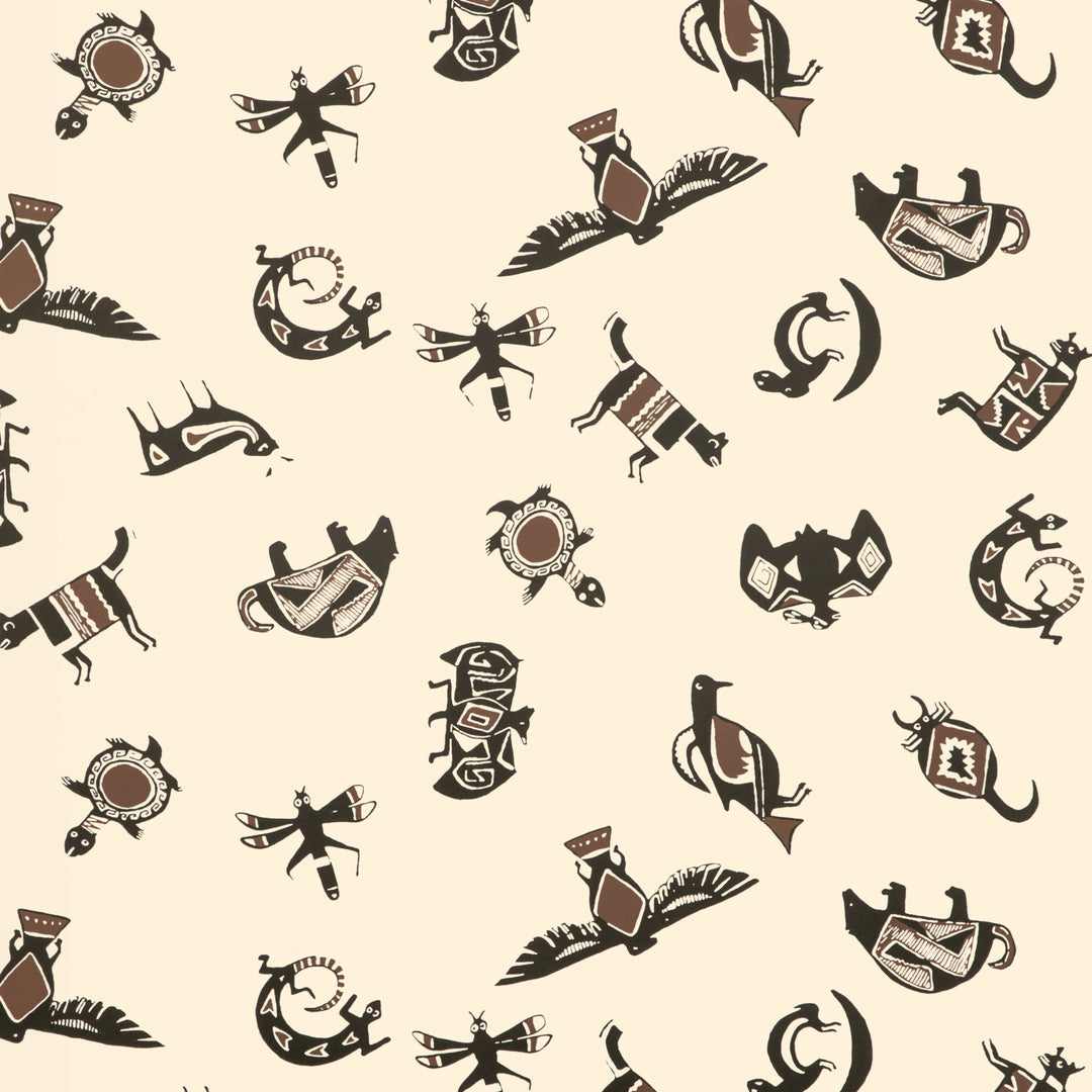 Mimbres Wp - Umber W4261.86.0 by Kravet Couture Designer Wallcovering
