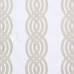 Braid Embroidery Cream W710804 by Thibaut Designer Fabric
