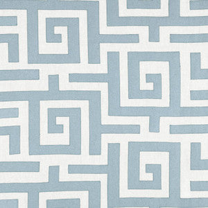 Tulum Applique Spa Blue W713222 by Thibaut Designer Fabric