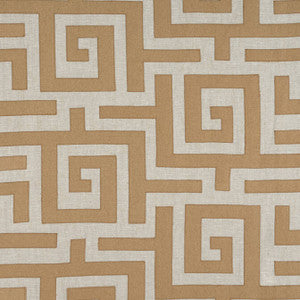 Tulum Applique Wheat on Natural W713224 by Thibaut Designer Fabric