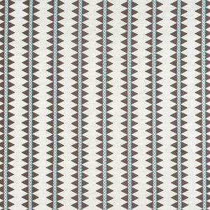 Reno Stripe Embroidery Brown W713246 by Thibaut Designer Fabric