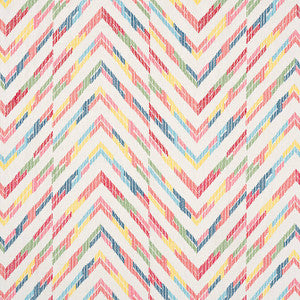 Hamilton Embroidery Multi on Cream W714343 by Thibaut Designer Fabric