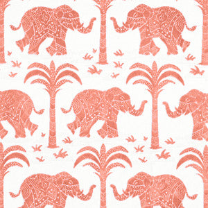 Elephant Velvet Coral W716203 by Thibaut Designer Fabric