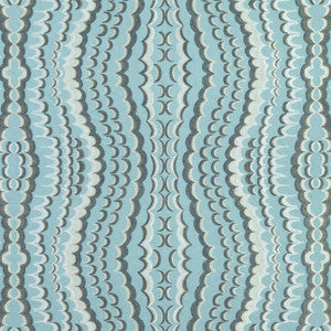 Ebru Embroidery Aqua W72983 by Thibaut Designer Fabric