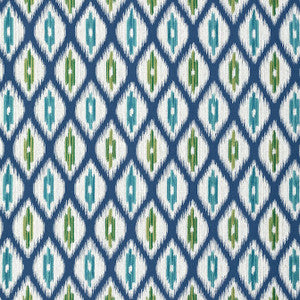 Rajah Marine Blue W73361 by Thibaut Designer Fabric