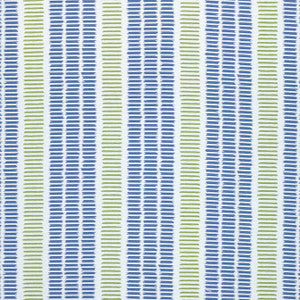 Topsail Stripe Royal and Green Apple W73516 by Thibaut Designer Fabric