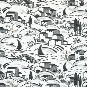 Landmark Charcoal and Sand W73523 by Thibaut Designer Fabric