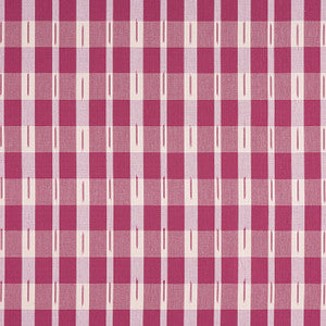 Ellastone Check Raspberry W736440 by Thibaut Designer Fabric