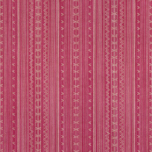 Charter Stripe Embroidery Raspberry W736454 by Thibaut Designer Fabric